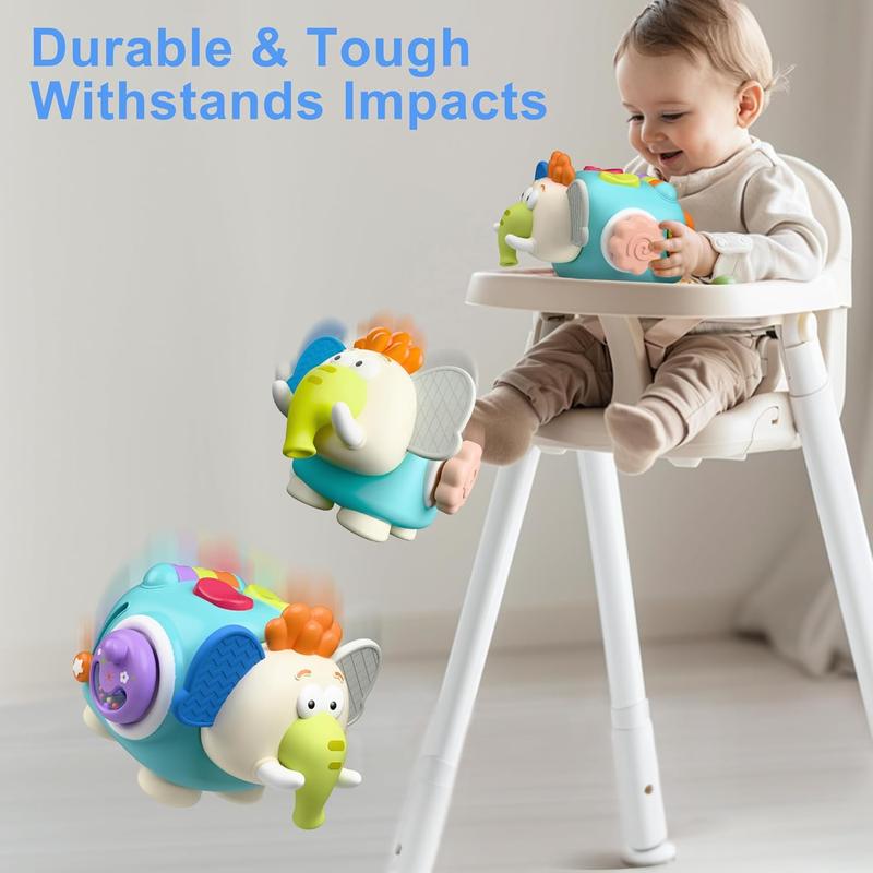 Elephant Baby Soothing Toy, Calms Emotions, Suitable for Babies over 3 Months, Car & Home Use, No Batteries Needed, Perfect Birthday Gift, Christmas Gift