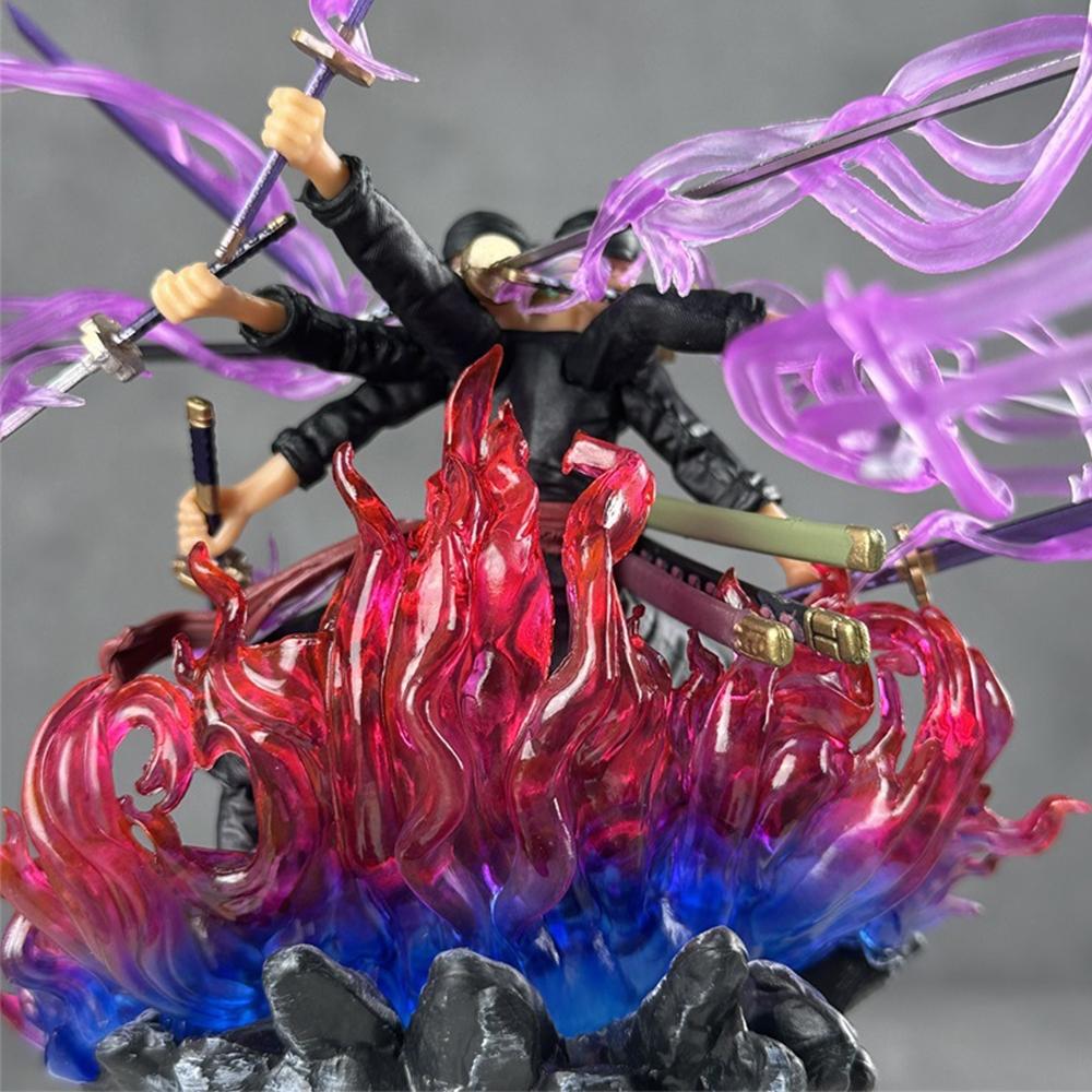 One Piece Roronoa Zoro Ashura Figure, 9-Sword Style Demon God Statue, Ultimate Gift for Otakus & Anime Lovers, Collectible Figurine