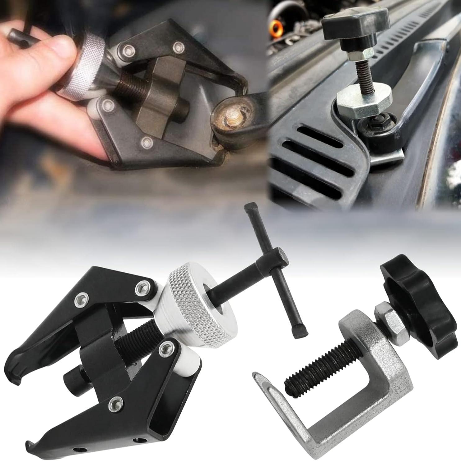 Windshield Wiper Arm Puller Tool Set, Adjustable & Fixed Models, Heat-Treated Alloy Steel, Easy Removal Without Damage, Fits Most Cars & Trucks, Automotive Maintenance Tools, Car Repair Tool