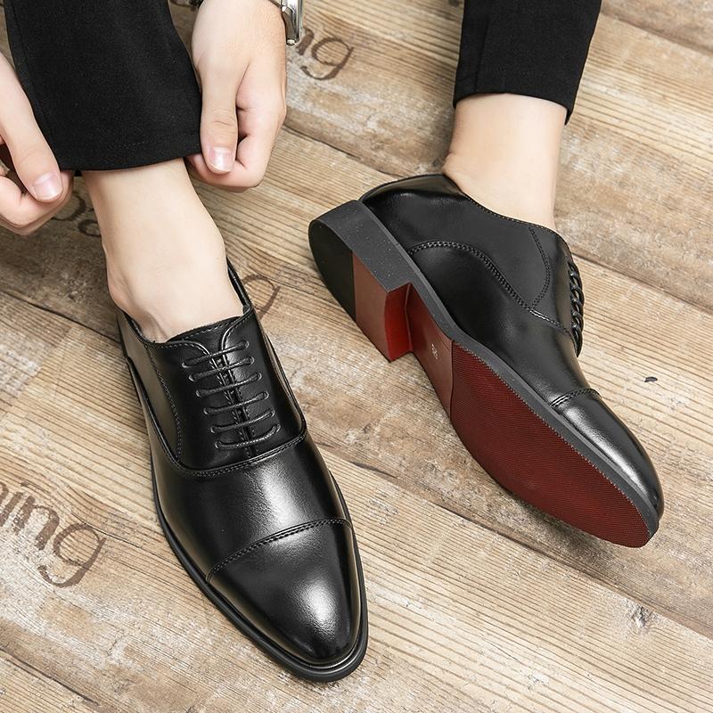 Men's Luxury Business Oxford Shoes, Smoke Color, Handmade Pointed Toe Formal Dress Shoes, Elegant Footwear for Professional Occasions