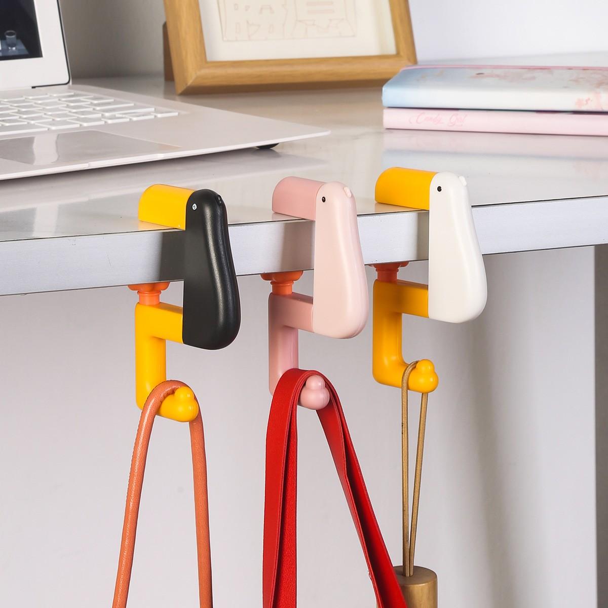Desk Bag Hook for Students, Adjustable High-Value Desktop Backpack Hanger, Single Pack, Perfect for School Use