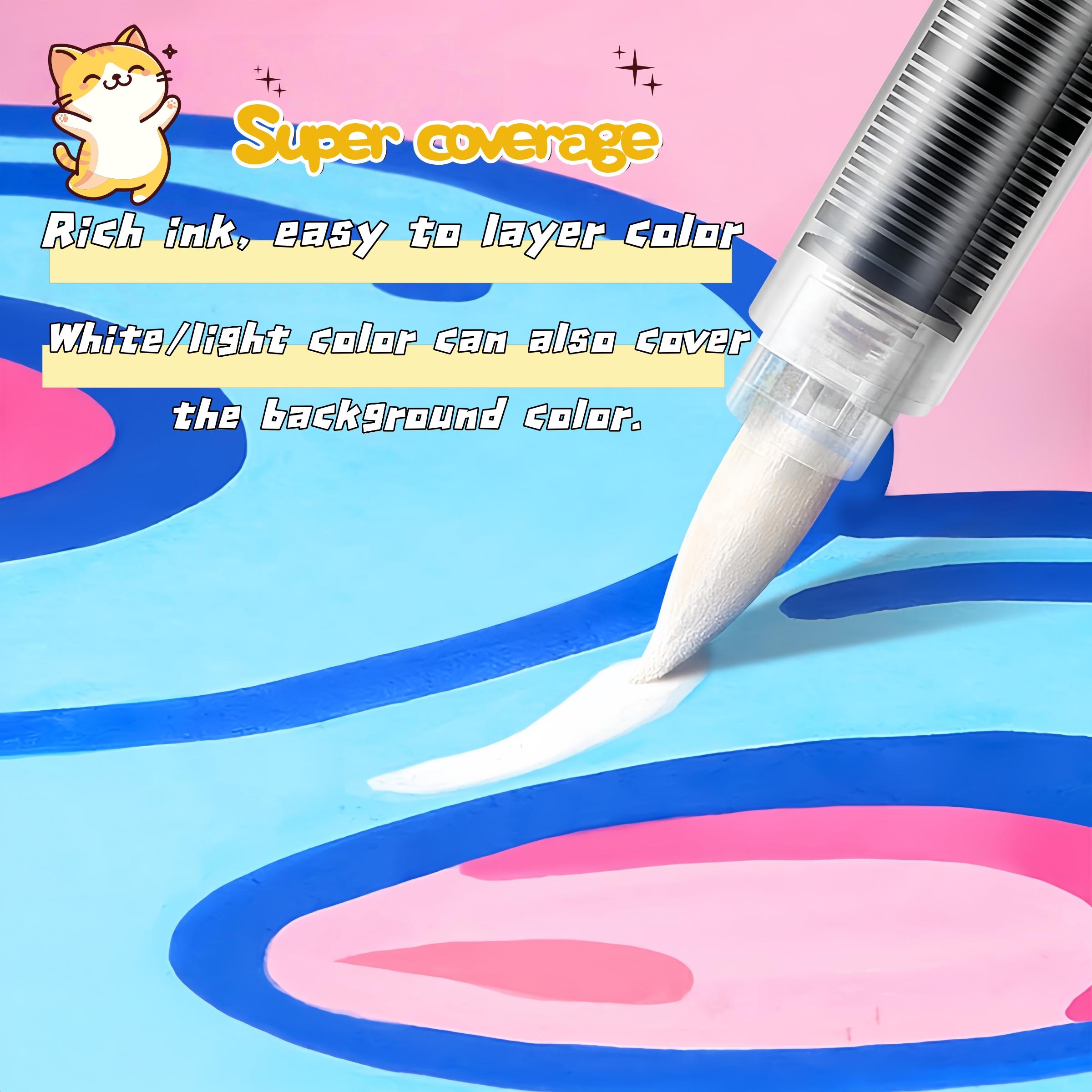 Liquid Soft Tip Acrylic Drawing Markers, 12 Colors/36 Colors/168 Colors Large Capacity, Stackable Ink Control Pens, Ideal for Art Enthusiasts and Painting