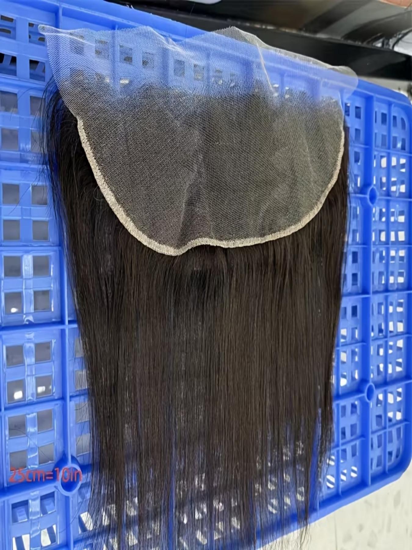 13×4 Straight Human Hair Lace Front Wig (10–16 inches) — 150% Density. Features a transparent lace front design to enhance volume at the crown, making it ideal for both daily wear and stylish looks.