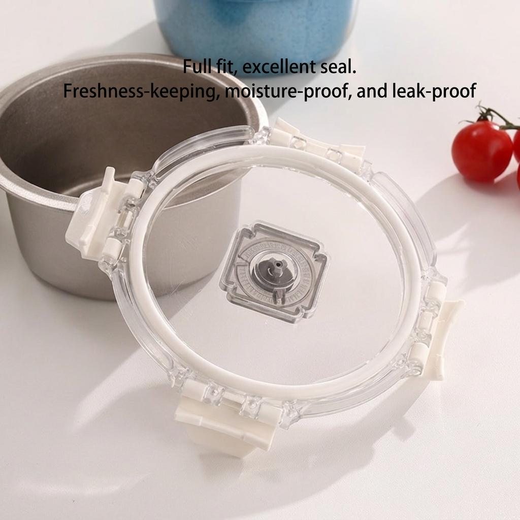 Food Grade Titanium Lunch Box, Round Meal Container with Lid, Leak-Proof Small Capacity, Home Refrigerator Storage, Kitchen Organizer