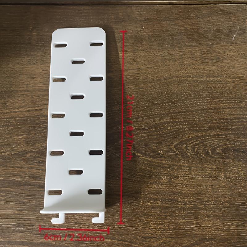 1pc Black/White Pegboard Expansion Hook | Suitable for Kitchen, Study Organizing Stationery or Tableware, Durable Plastic, Wall-Mounted Storage Rack, Utility Hooks, Study Accessories, Tableware Storage, Space-Saving Design, Functional Hooks