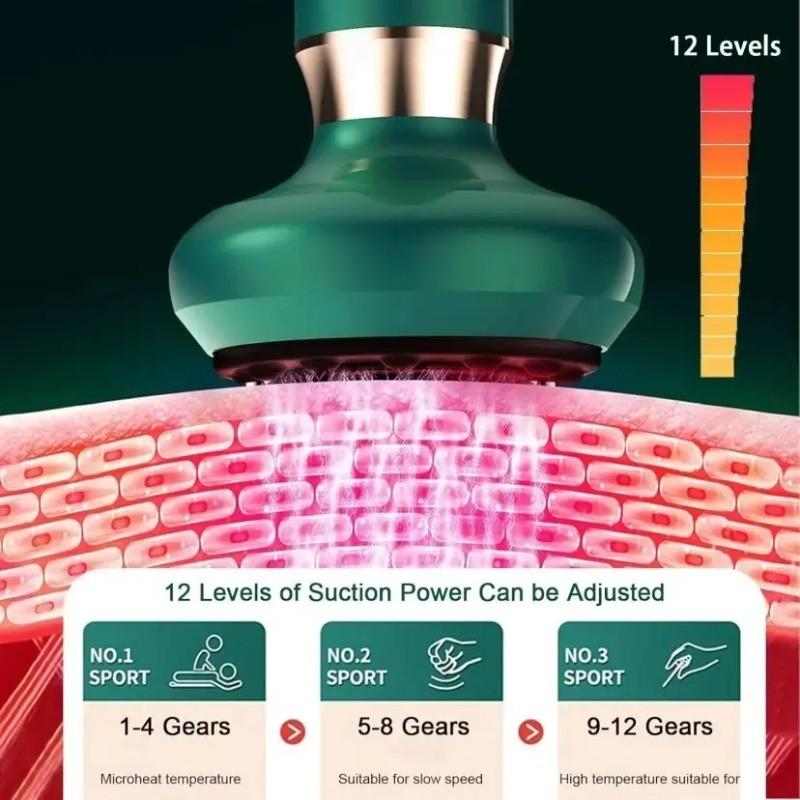 Electric Vacuum Cup Massager Machine, Multi-Function Electric Suction Cups, Body Scratching Tool, USB Charger, Home Massage Gift