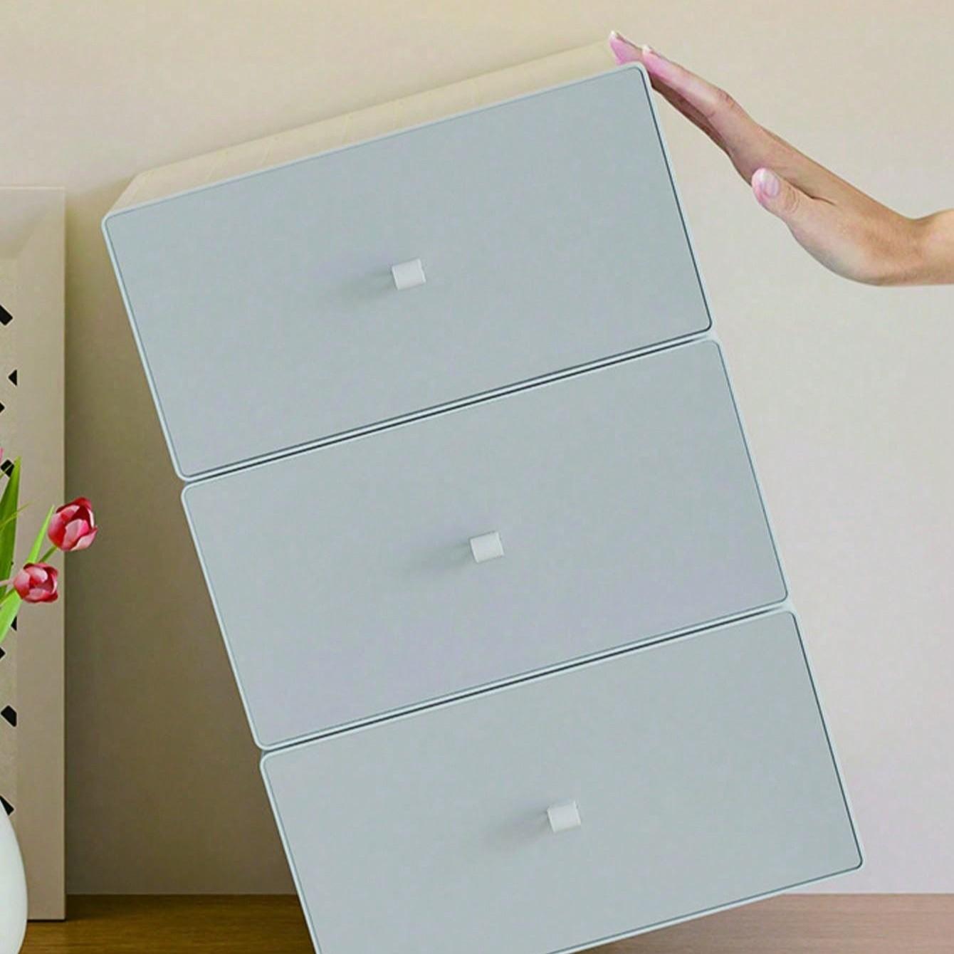 Desktop Drawer Storage Box, Desk Organizer for Office, Dorm, Bedroom, Living Room, Stackable Storage Cabinet, Cosmetics Holder