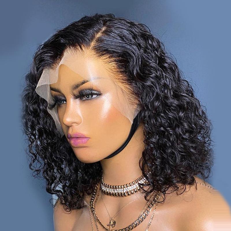 [NEW IN] 13x6 Kinky Curly Wigs Short Human Hair Lace Front Wig Pre Plucked Wig Real Human Hair Lace Front Wigs