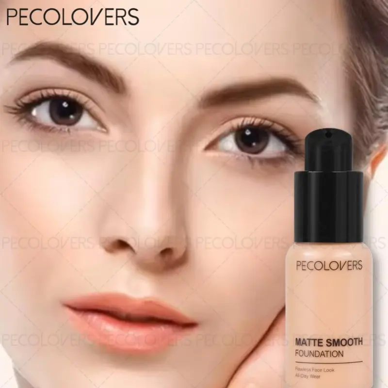 1pc Breathable Full-Coverage Matte Foundation - 24H Water-Resistant & Smudge-Proof Hold, Natural Seamless Finish,Works for All Skin Conditions & Daily Wear - Sweat-Proof Liquid Foundation