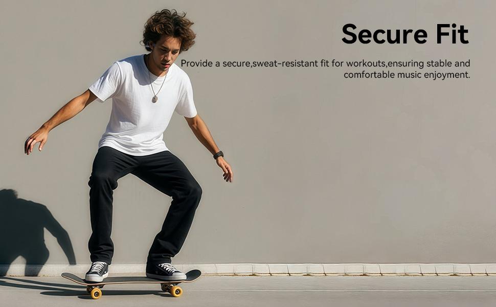 MZYMI i18pro Bone Conduction Neckband Wireless Earphones Headphones Sports Open Ear Headset With Mic Stereo Earbud Audio Black