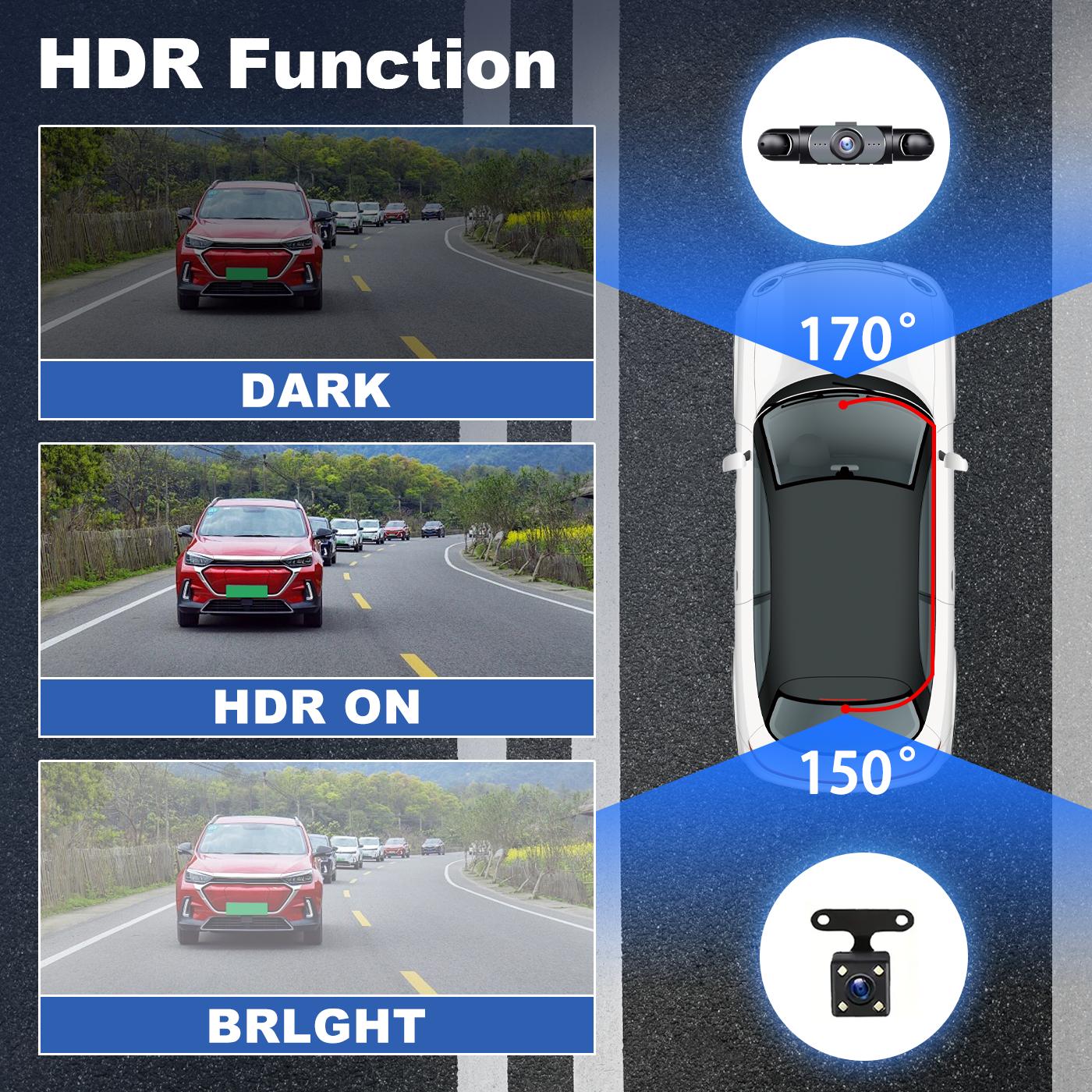 4 Channel Car Dash Cam,1080P Car DVR with 64GB Memory Card,Car Video Surveillance with Night Vision,24/7Parking Mode Car DVR Hd Screen Front Rear Left And Right dashcam 4 Channel Car Dash Cam,1080P Car DVR with 64GB Memory Card,Car Video Surveillance with Night Vision,24/7Parking Mode Car DVR Hd Screen Front Rear Left And Right dashcam