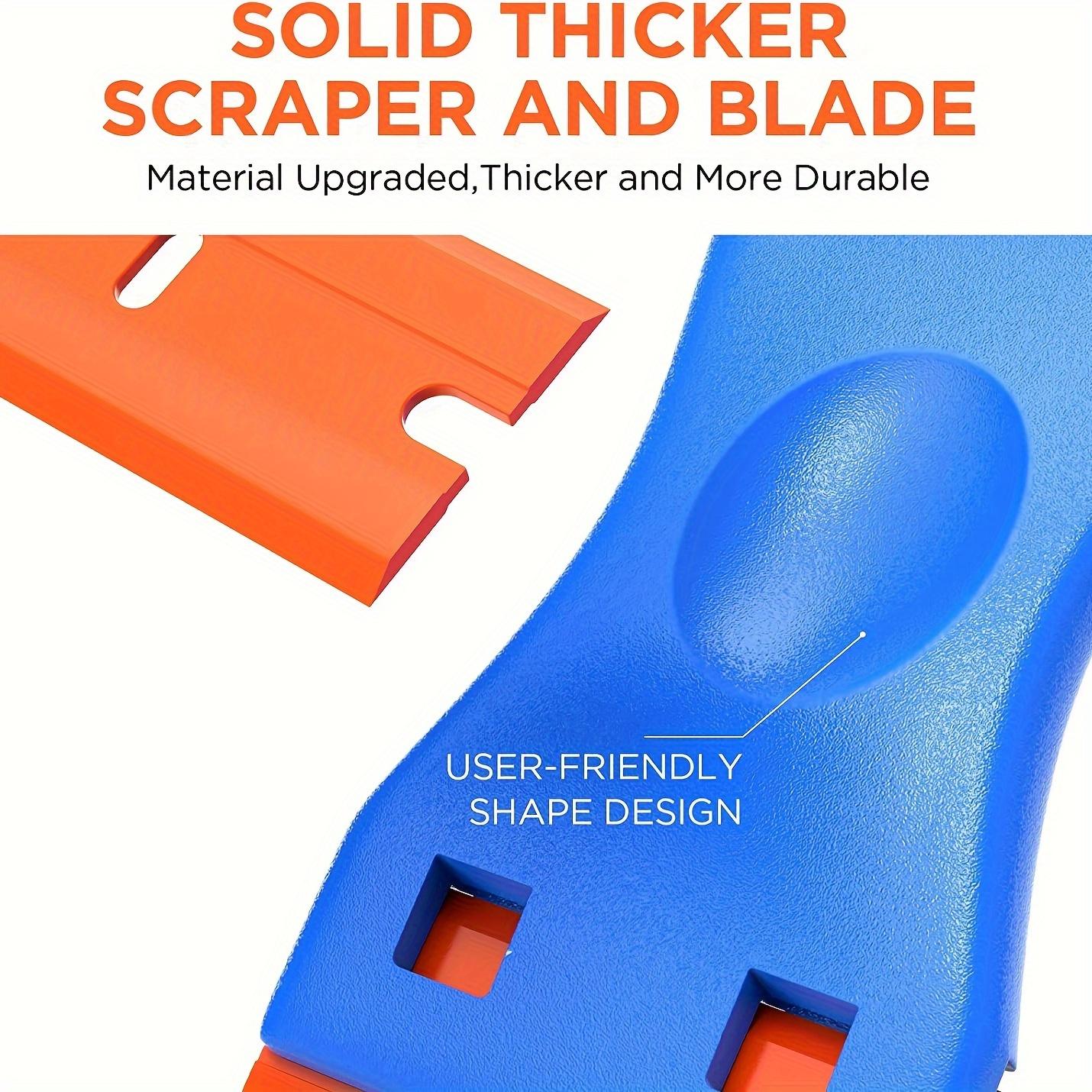 22-Piece Multi-Functional Rubber Scraper Set, Durable Plastic Cleaning Spatula, Reusable Household Tool, Easy Grip Handle, Modular Design