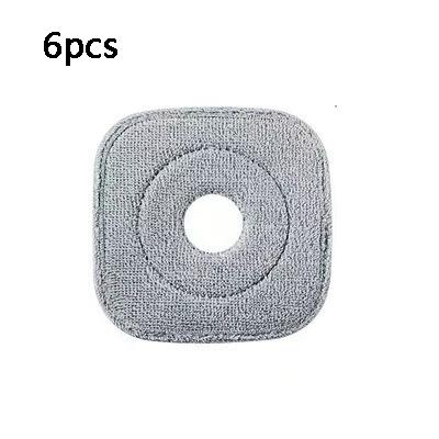 Detachable square cleaning mop pad, square flat floor mop cloth, washable and durable replacement mop cloth, mop head, soft mop cloth filler, cleaning supplies, cleaning tools.
