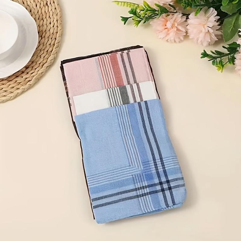 12 /24Pcs Men's Handkerchiefs, Soft and High-Quality Men's Handkerchiefs, Elegant Design for Daily Use, Perfect Gift Idea for Him