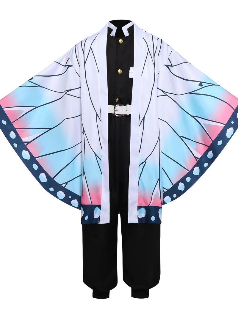 Kochou Shinobu Cosplay Costume for Adults, Demon Slayer Role Play, Halloween Carnival Clothing, Slim-Fitting Geometric Pattern Kochou Shinobu Cosplay Costume for Adults, Demon Slayer Role Play, Halloween Carnival Clothing, Slim-Fitting Geometric Pattern