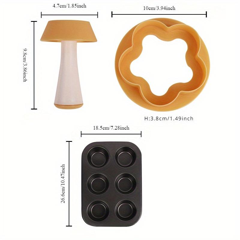 1pc Diy baking tools Pastry Dough Tamper Kit kitchen flower round cookie cutter set cupcake muffin tart shell mold baking