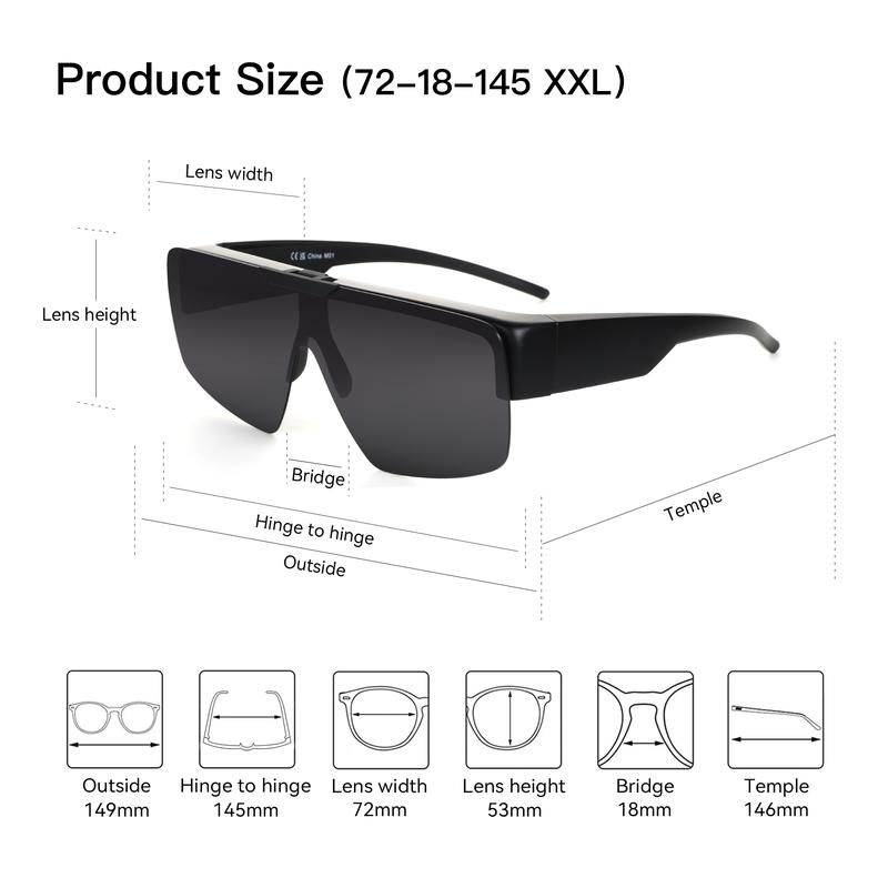ZENOTTIC Fit Over Polarized Sunglasses TR90 Frame Flip Up Design Unisex One-Piece Shield Lens UV400 Protection for Driving Fishing Cycling Gift Idea ZENOTTIC Fit Over Polarized Sunglasses TR90 Frame Flip Up Design Unisex One-Piece Shield Lens UV400 Protection for Driving Fishing Cycling Gift Idea