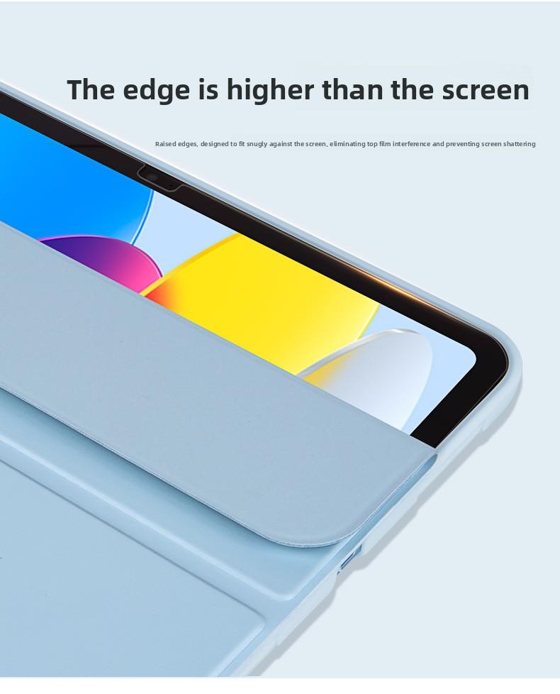 Shockproof Soft TPU iPad Case for iPad 11", iPad 10th Gen 10.9", iPad 9th Gen 10.2", Smart Tri-Fold Folio Cover with Stand, Auto Wake/Sleep Protective Shell for Apple iPad 2023 Models