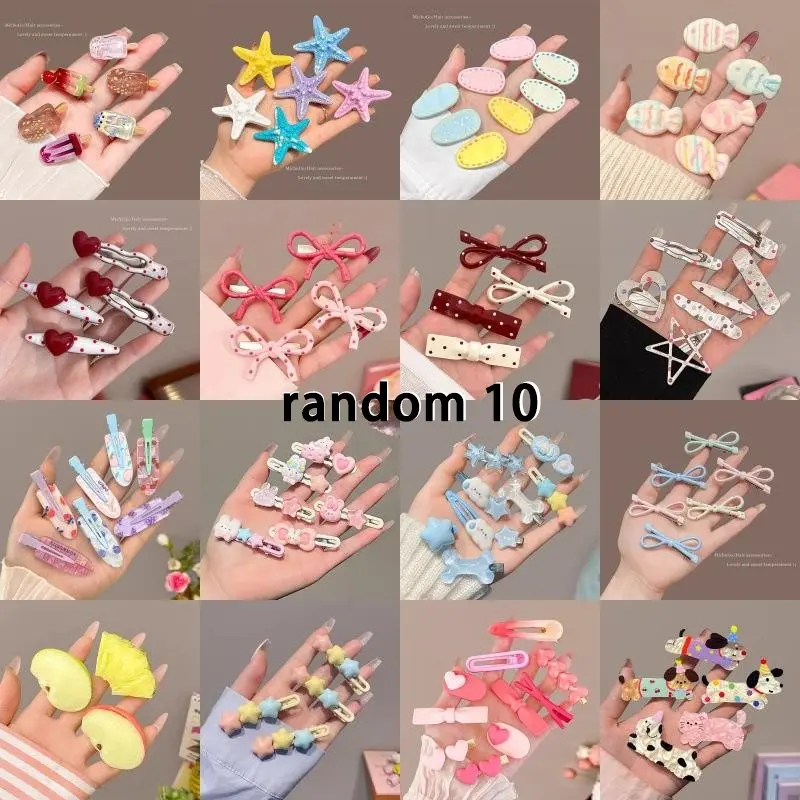 10/20 pcs dopamine ins hair clip set, decorative hair clips, duckbill clips & BB clips for women with colorful trendy designs, gentle on hair, perfect for bangs, updos and photo styling, versatile hair accessories for students and daily commute