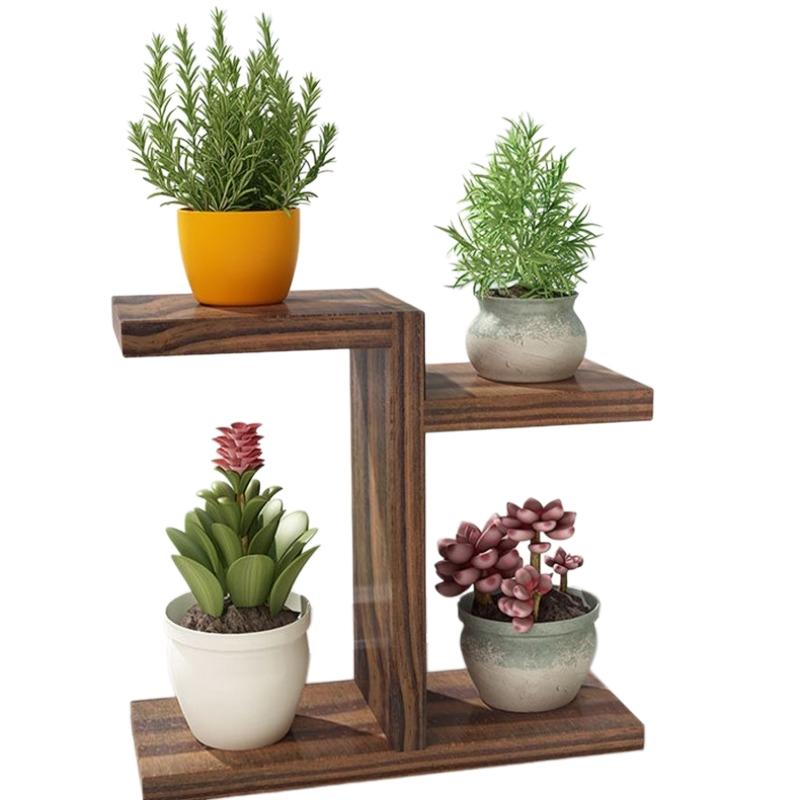 Chic Multi-Tiered Desktop Plant Stand – Versatile Wall Organizer for Living Room, Window Sill & Balcony, Perfect for Succulents, Pots & Home Decor – Compact Design for Tidy Spaces