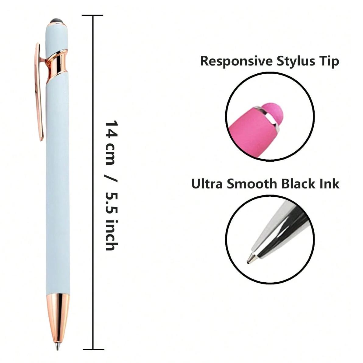 10pcs Bible Verse Ballpoint Pens With Stylus Tip Ink Retractable Writing Pen Religious Gift Ideas Back to School Supplies, Suitable for Bible Study and Daily Use Stationery Pen for School Office