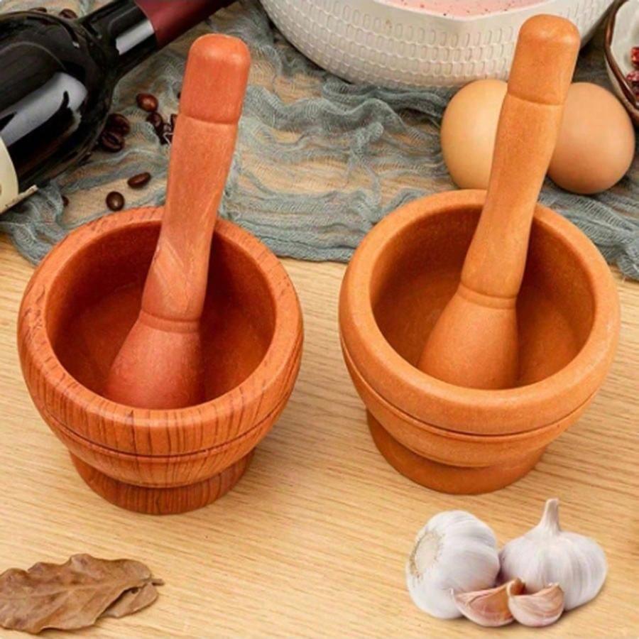 Household grinder, garlic press, garlic mashing, mashing pot, manual mashing medicine jar, garlic mashing stone mortar, essential kitchen tools, Kitchen Gadgets, Kitchenware
