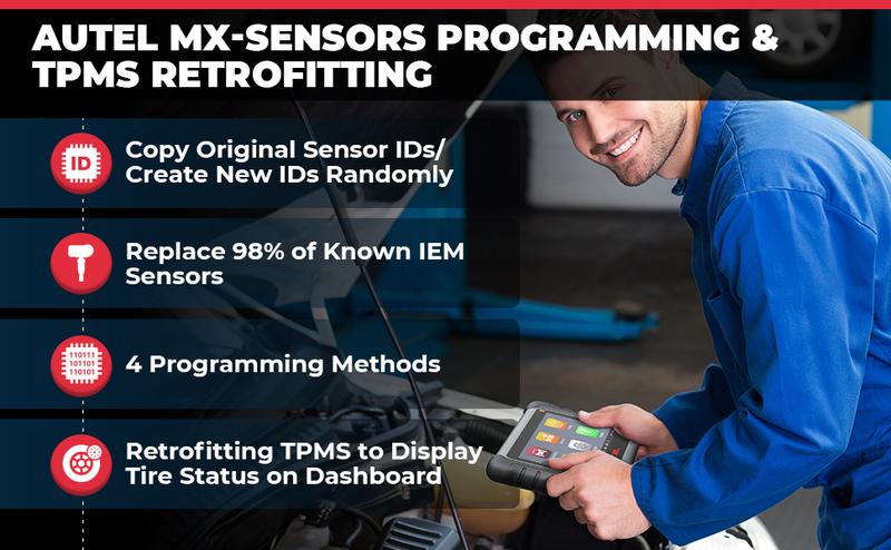 Autel MaxiCOM MK808S-TS Bidirectional Scanner: All-in-one TPMS Tool of MaxiCheck MX808S-TS, MK808 BT Pro, TS608 with TPMS Programming Relearn, 28 Service, Active Test, Android 11, FCA Autoauth