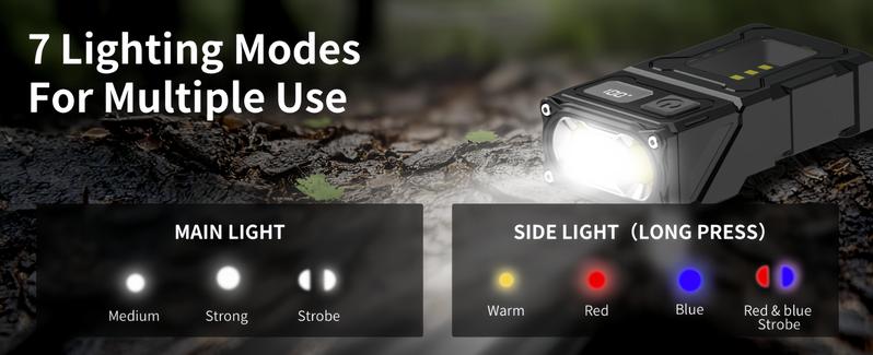 【Holiday Haul】WARSUN Small Led Mini Flashlight, Pocket Flashlight Rechargable with Fast Charge Battery, Magnetic Flashlight, Camping Flashlight #dealsforyoudays