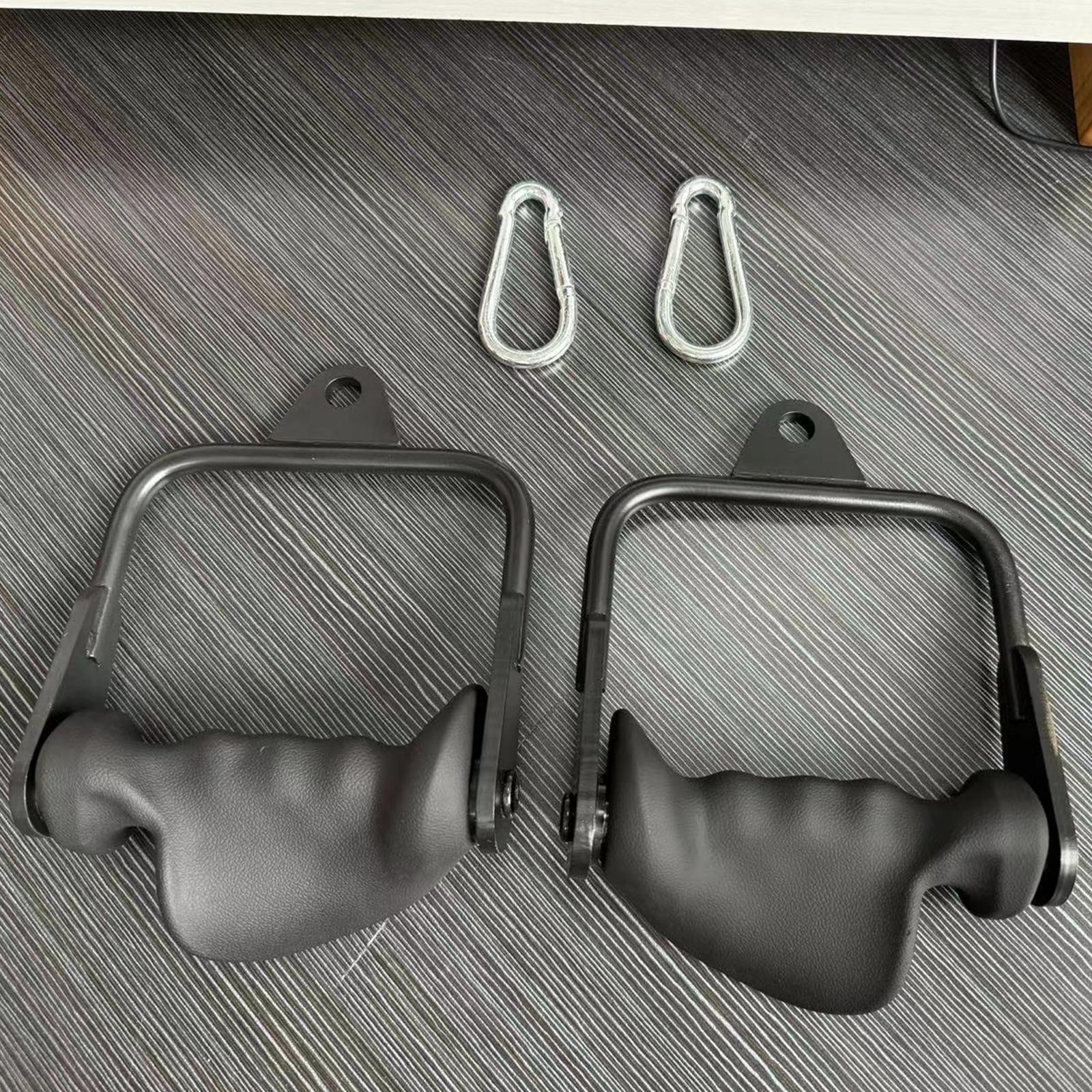 Ergonomic Tricep Rope Pulldown Attachments,  Lat Pull Down Bar for Cable Machine, Tricep Workout Cable Attachments，Heavy Duty Working Out Handles Accessories