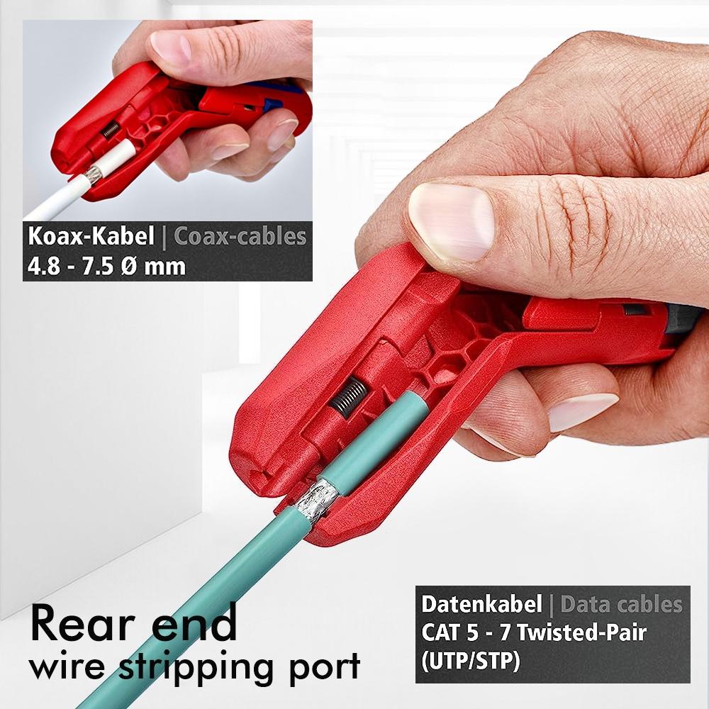 Multifunctional Precision Wire Stripper Tool, Ergonomic Bent Handle Design, Ideal for Electricians & DIY Projects, Hand Tools