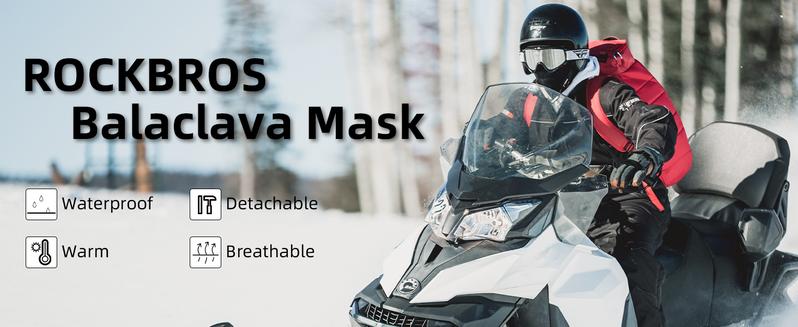 ROCKBROS Balaclava Mask Windproof Winter Mask Men Women for Skiing Snowboading Motorcycle Riding