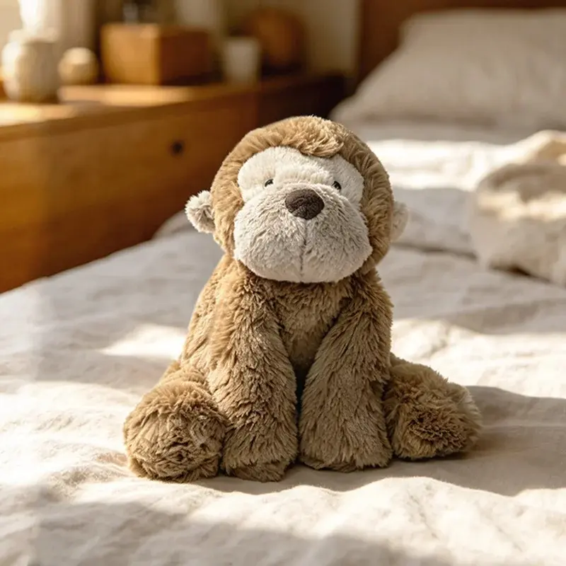 35/52CM Lying Elephant Monkey Plush Toys Soft Stuffed Cartoon Animal Doll Accompany Toy For Kids Appease Gifts