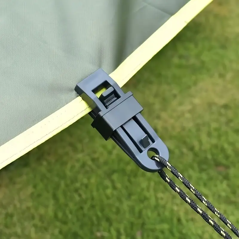 Durable Waterproof Tent Clips Set, Reusable PP Material, Locking Handle, Ideal for Outdoor Camping, Car Covers, Pool Covers