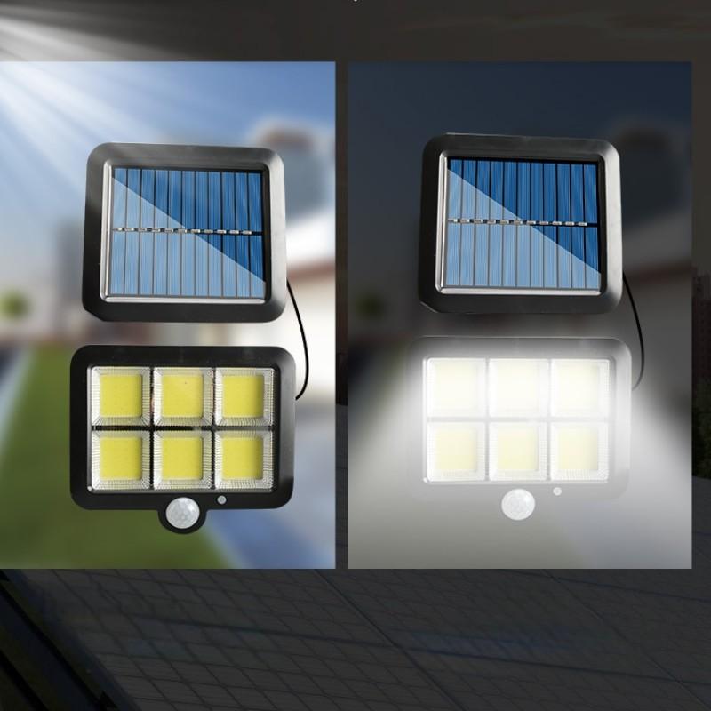 1pc Solar Light 6cob LED, Motion Sensor Outdoor Security Lamp, Waterproof Decking & Patio Light, Ideal for Garden, Fence, Pathway