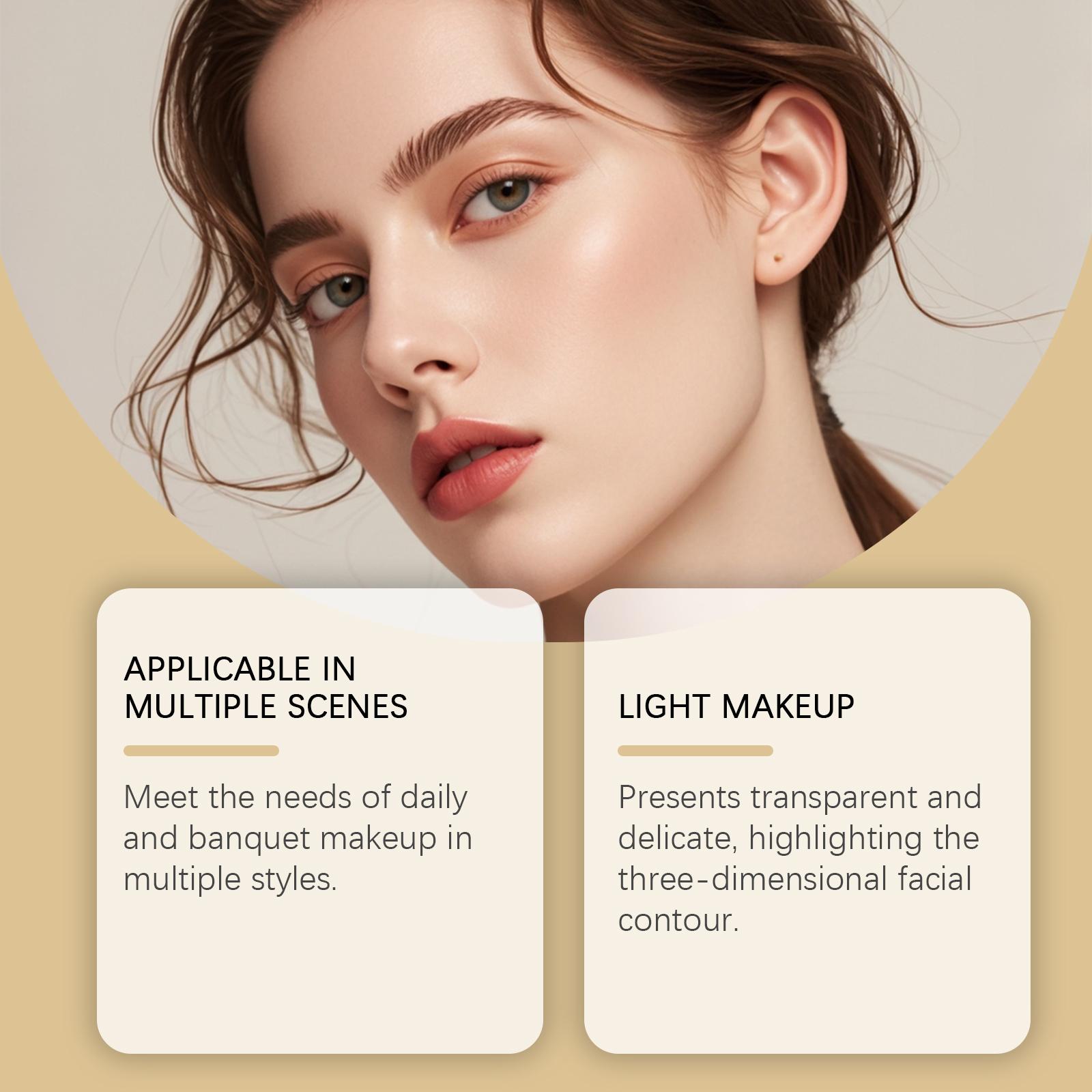 AMZ A Multi-Functional Makeup Palette Featuring Gilded Eyeshadow, Contouring, Blush, Highlighter, And Eye-Lifting