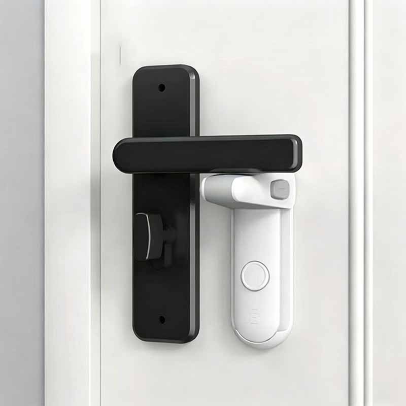 Multi-Function Safety Lock, Child and Pet Protection, No Drilling, Magic Door Handle Lock, Easy Installation, Suitable for Bedroom Doors, Nightstands