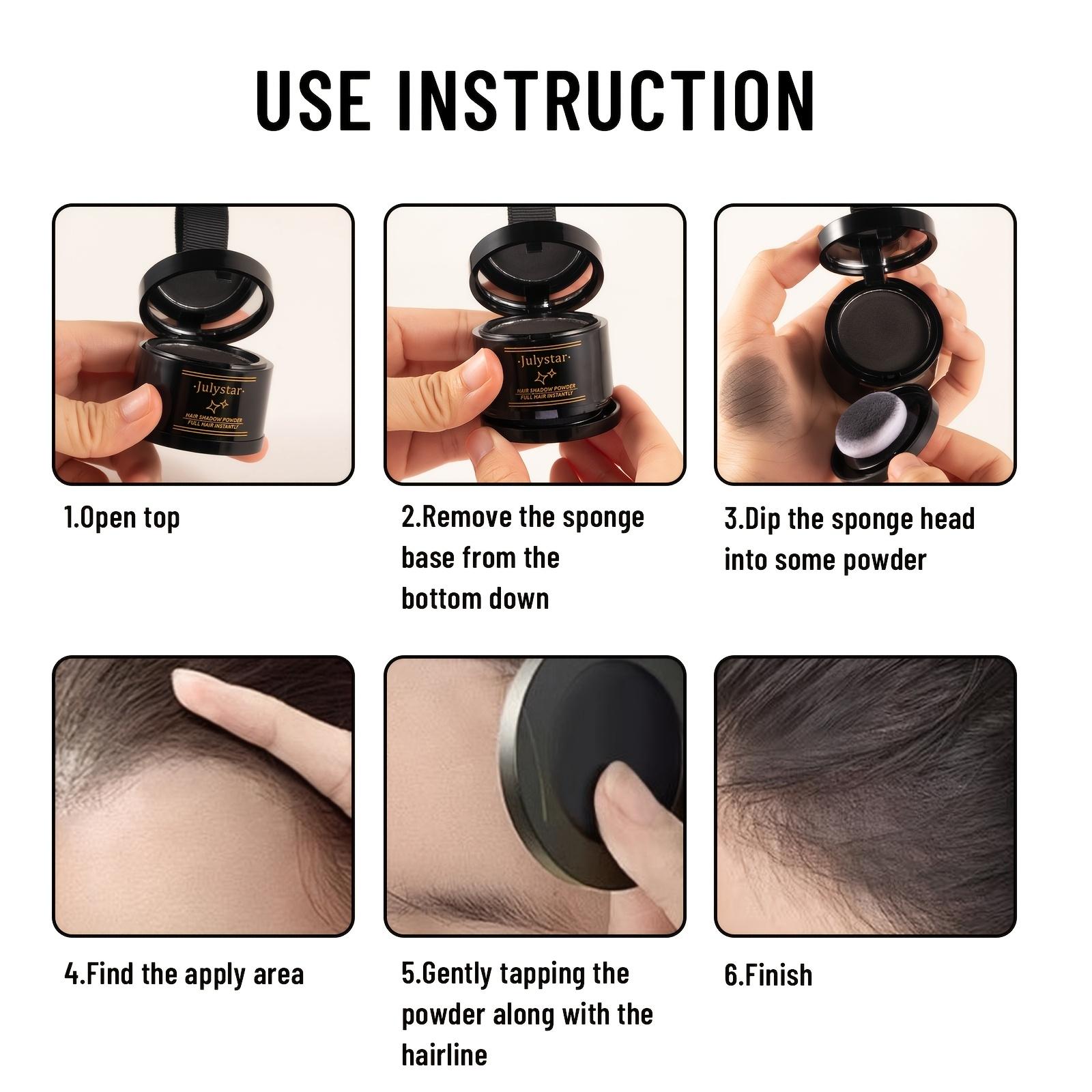 Hairline Powder for Coverage, Root Touch Up Hair Color, Fill in Fine or Thinning Hair, Bald Spot Concealer for Women & Men