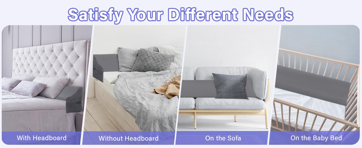 Vekkia Queen Size Bed Wedge Pillow for Headboard/Bed Wedge Gap Filler/Mattress Gap Filler/Wedge Pillow Headboard to Close The Gap (0-6") Between Your Headboard and Mattress #TikTokShopSpringGlowUp