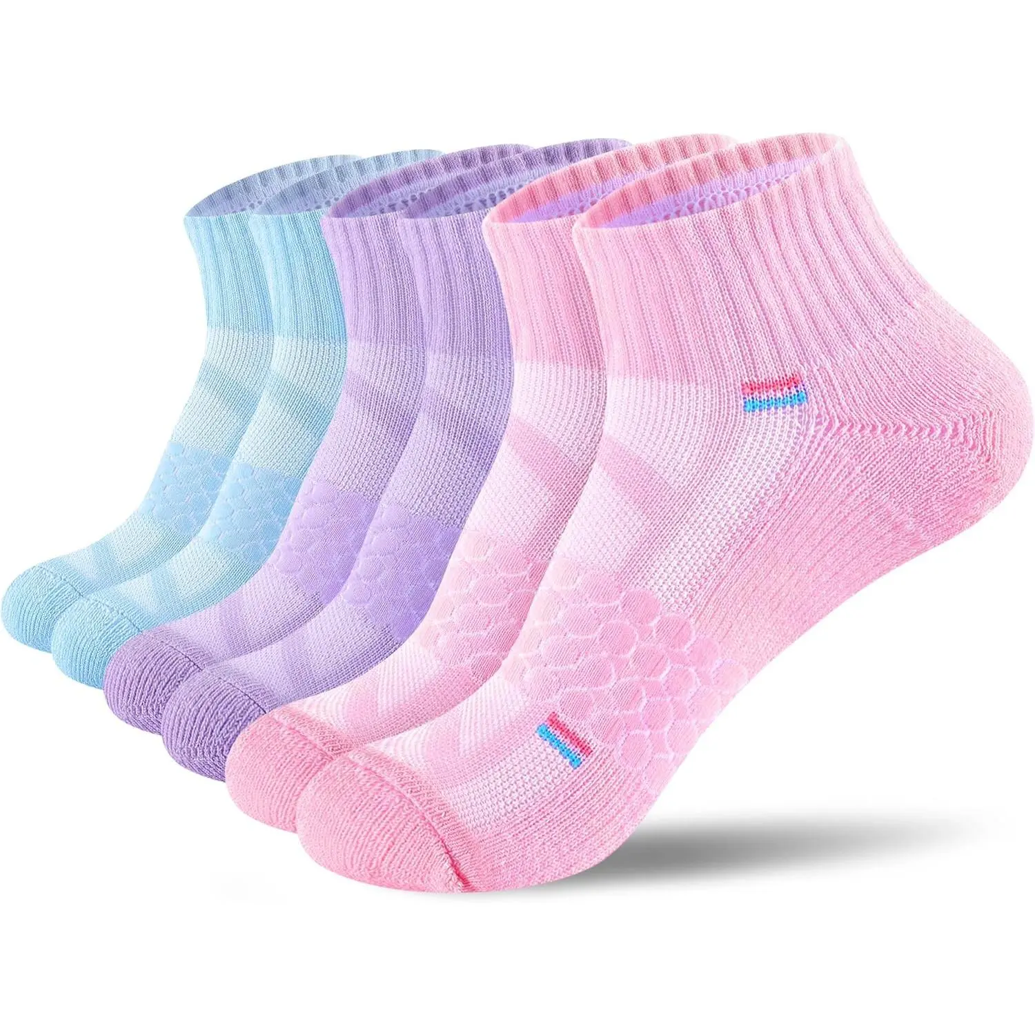 Pink+purple+light Blue(3 Packs)