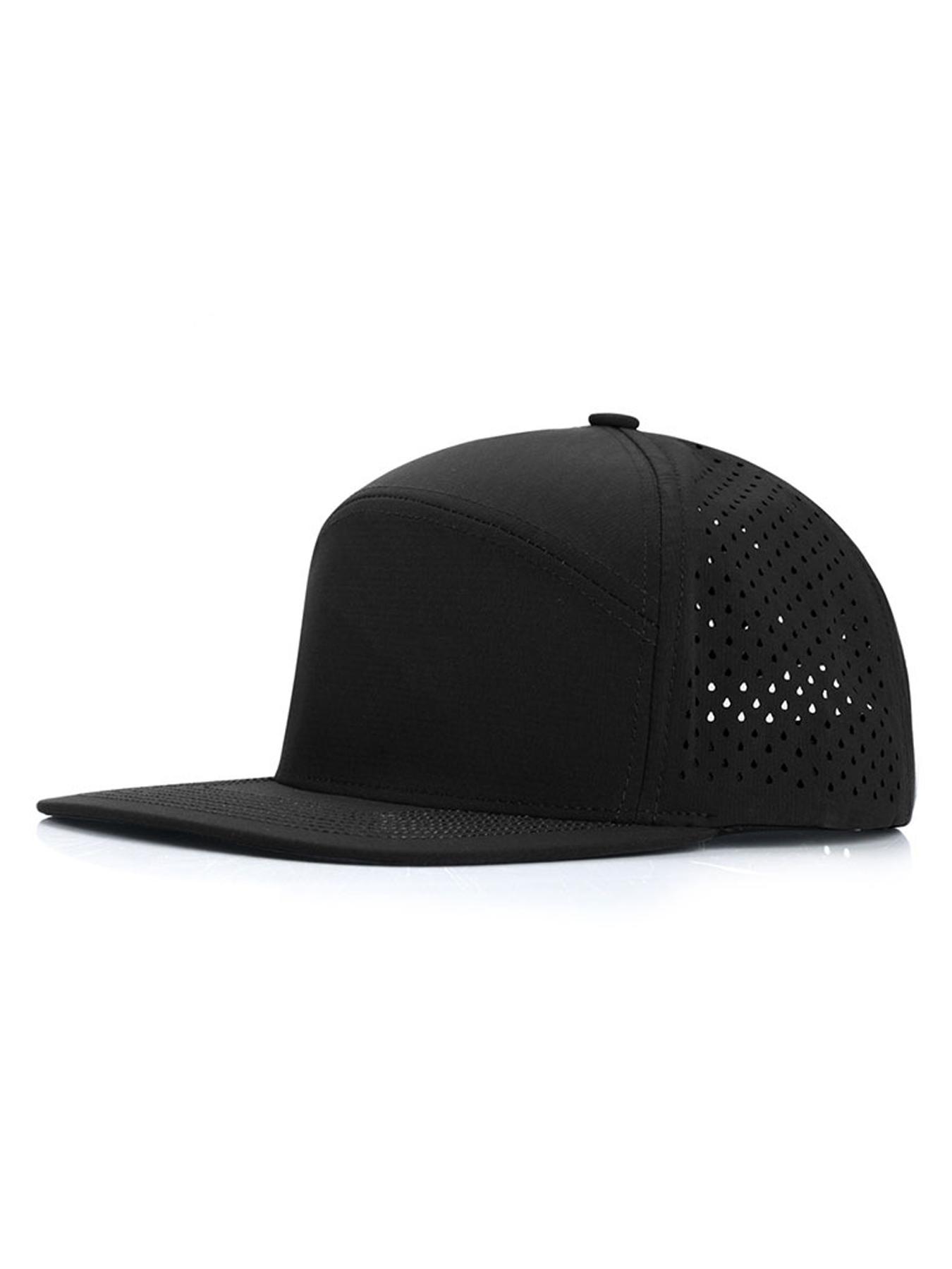 Performance Snapback Hats for Men Women,Flat Bill Cap,Flatbill Snapback Cap,Golf,Running,Workout,High Quality Hat,Adjustable Snapback Hat