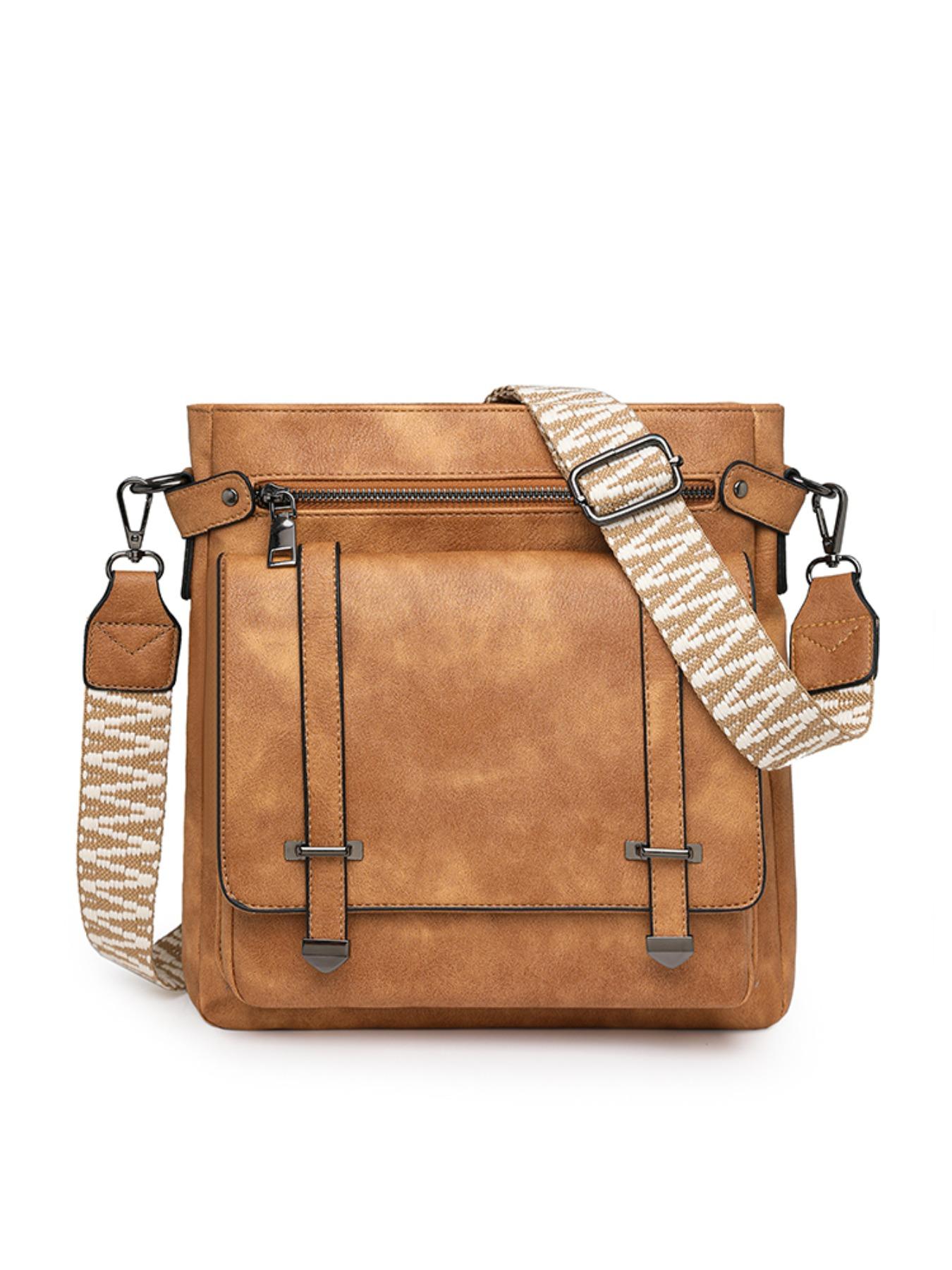 Large Capacity Crossbody Bag, Commuter Versatile Tote, Wide Strap Comfortable Shoulder Bag, Fashion Casual Messenger Bag, Waterproof Multi-Pocket Women's Backpack