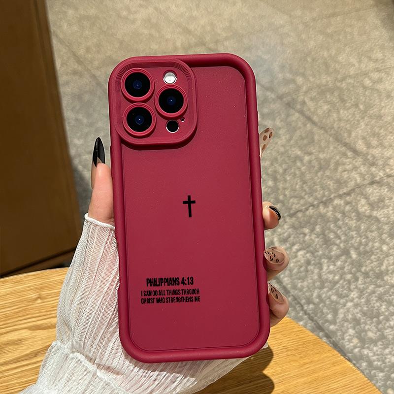 Bible text TPU mobile phone case for iPhone Samsung Galaxy 17Pro Max Air 16 15 14Plus 13 12 11 XR XS S25 S24 S23 S22 Shockproof Anti-Drop Phone Case Cute Gift for Her.HY19