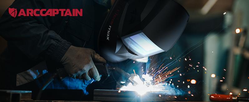 ARCCAPTAIN Large Viewing Screen Welding Helmet HSH-S800 1/1/1/1 Optical Clarity 4 Arc Sensor 1/25000s Response True Color Auto Darkening Welding Mask for Men / Dad - Welding Helmet, Compatible with welding cap, Jumpstartsale