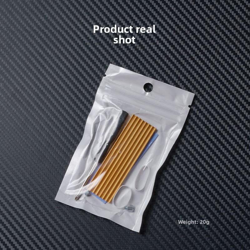 M.2 SSD Heatsink Cooling Heat Sink With Thermal Silicone Pads And Mounting Screws For Solid State Drive