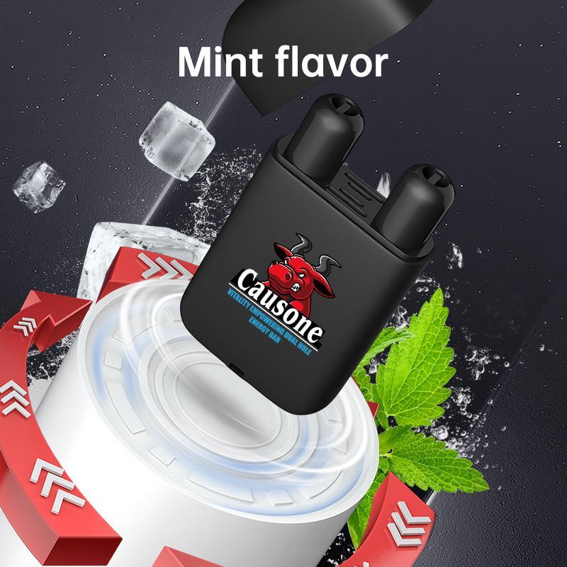 Causone Niu head double-hole flip nose cooling rod prevent motion sickness and refresh the mind and drive the car and nasal sucking cooling oil