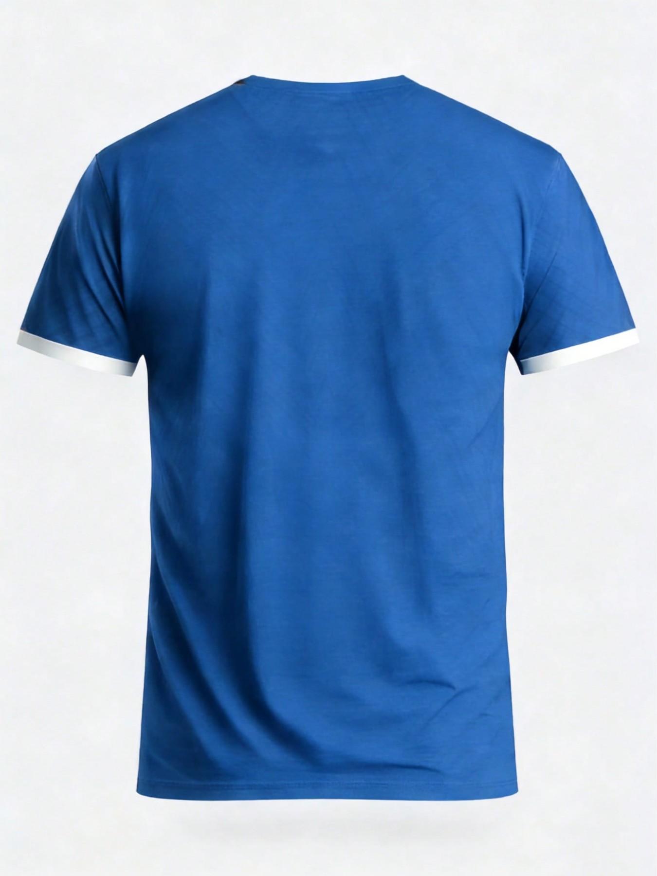 Brazilian Style Men's Soccer Jersey, Round Neck, Breathable, Ideal for Sports, Football Matches, Training, Casual Wear
