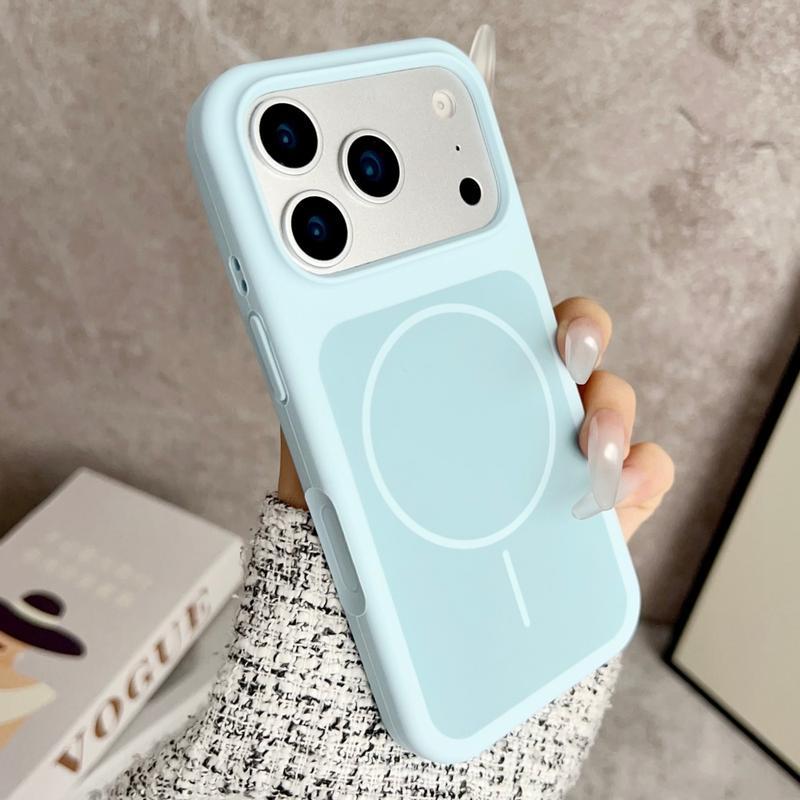 Made from Original Solid Color Liquid Silicone Designed for Magsafe, Compatible with for iphone 17 Pro Max, 16, 15, And 14, 13, Featuring a Large Window And a Shock-Resistant, Shockproof, Protective Skin- Cover
