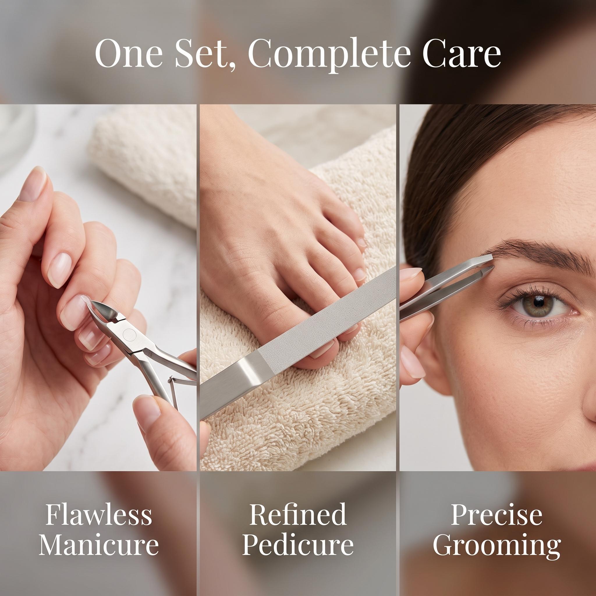 15Pcs/Set Cuticle Trimmer Cuticle Remover Cuticle Pusher,Stainless Steel Professional Pedicure Manicure Tools Cuticle Nippers Cutter Clippers Kit for Finger and Toe Nail,Christmas Gifts,Hand Tools Kits,Fathersdaygift-YY2