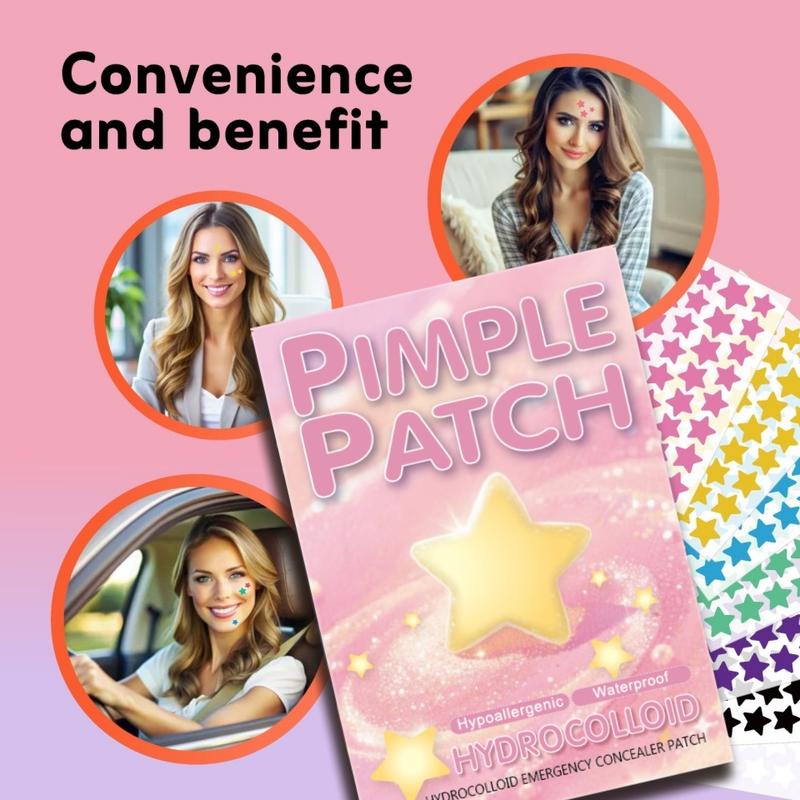 1400 Pieces Star-Shaped Acne Patches, Face Water Gel Absorption Cover, Tea Tree Acne Patch, Cute Star-Shaped Acne Stickers