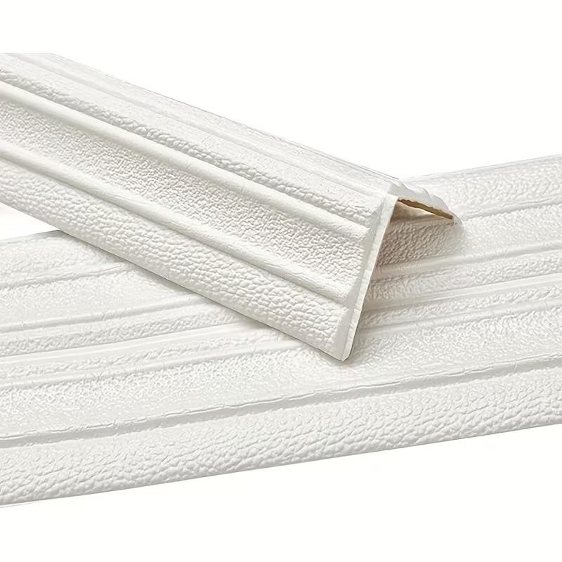 6 Rolls Self-adhesive Ceiling Cornice, Foam Wall Decorative Strip Stickers, Foldable Self-adhesive Waterproof Baseboard Wall Corner Waistline Stickers, Positive Anglection Strip, Decorative Molding